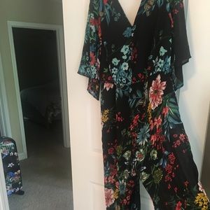 Floral chiffon jumpsuit